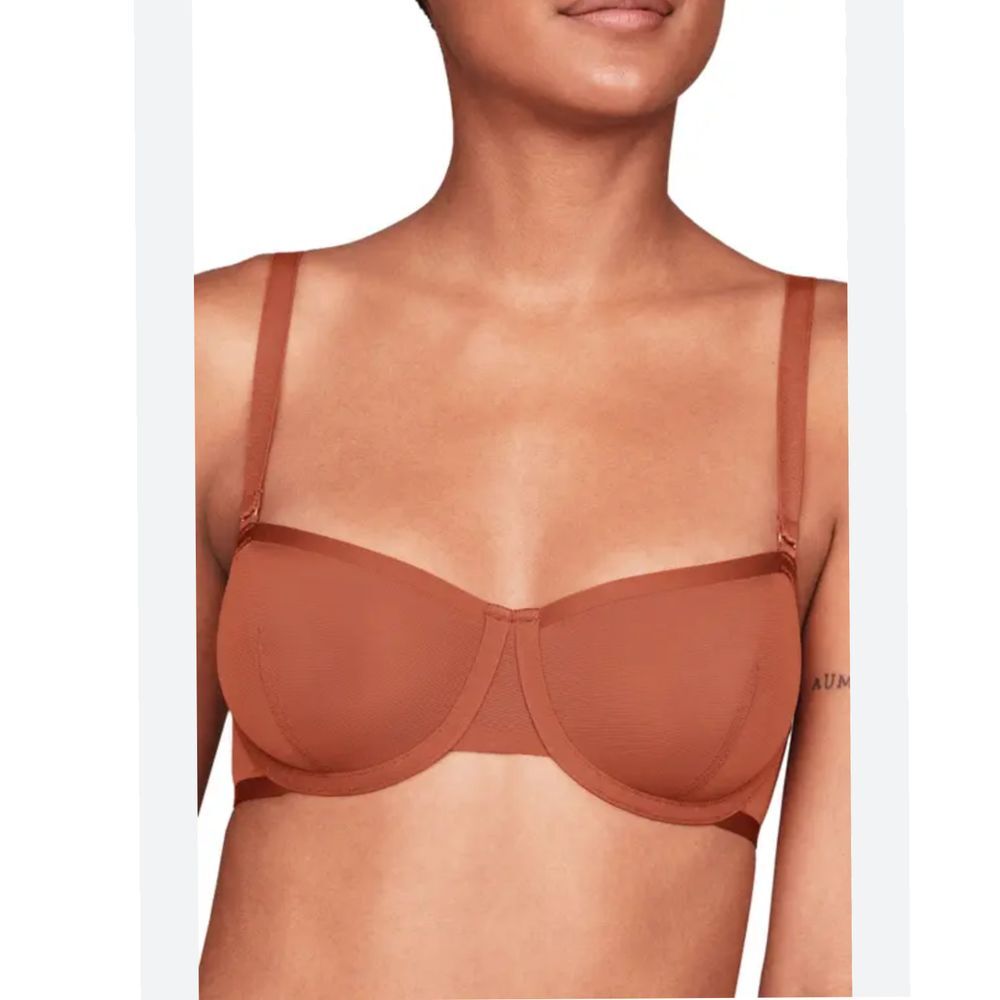 Cuup The Balconette Mesh Bra‎ In
Clay 34D